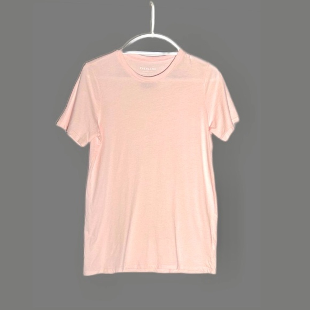 NWT Everlane 100% Supima Cotton Pink Short-Sleeved Crewneck T-Shirt, XS and M - Picture 6 of 13